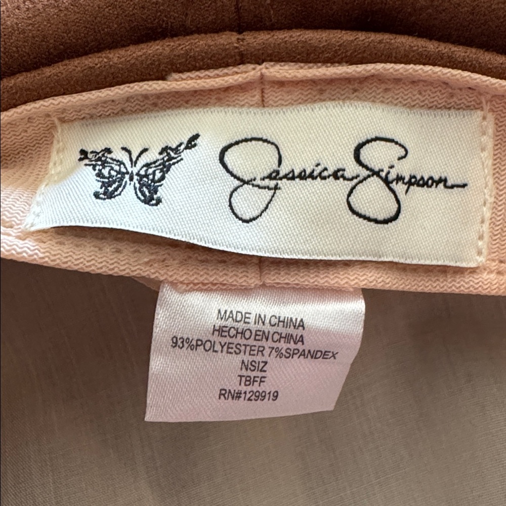 Brown Suede Newsboy Cap Jessica Simpson - Picture 5 of 5